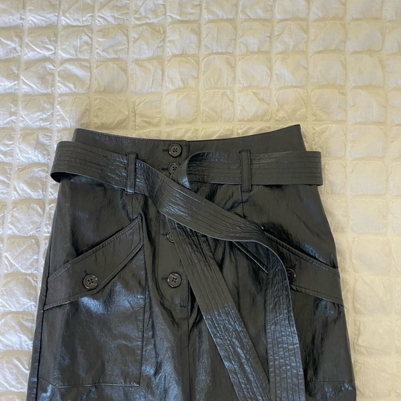 Rails Edem black faux leather midi skirt - Picture 7 of 14